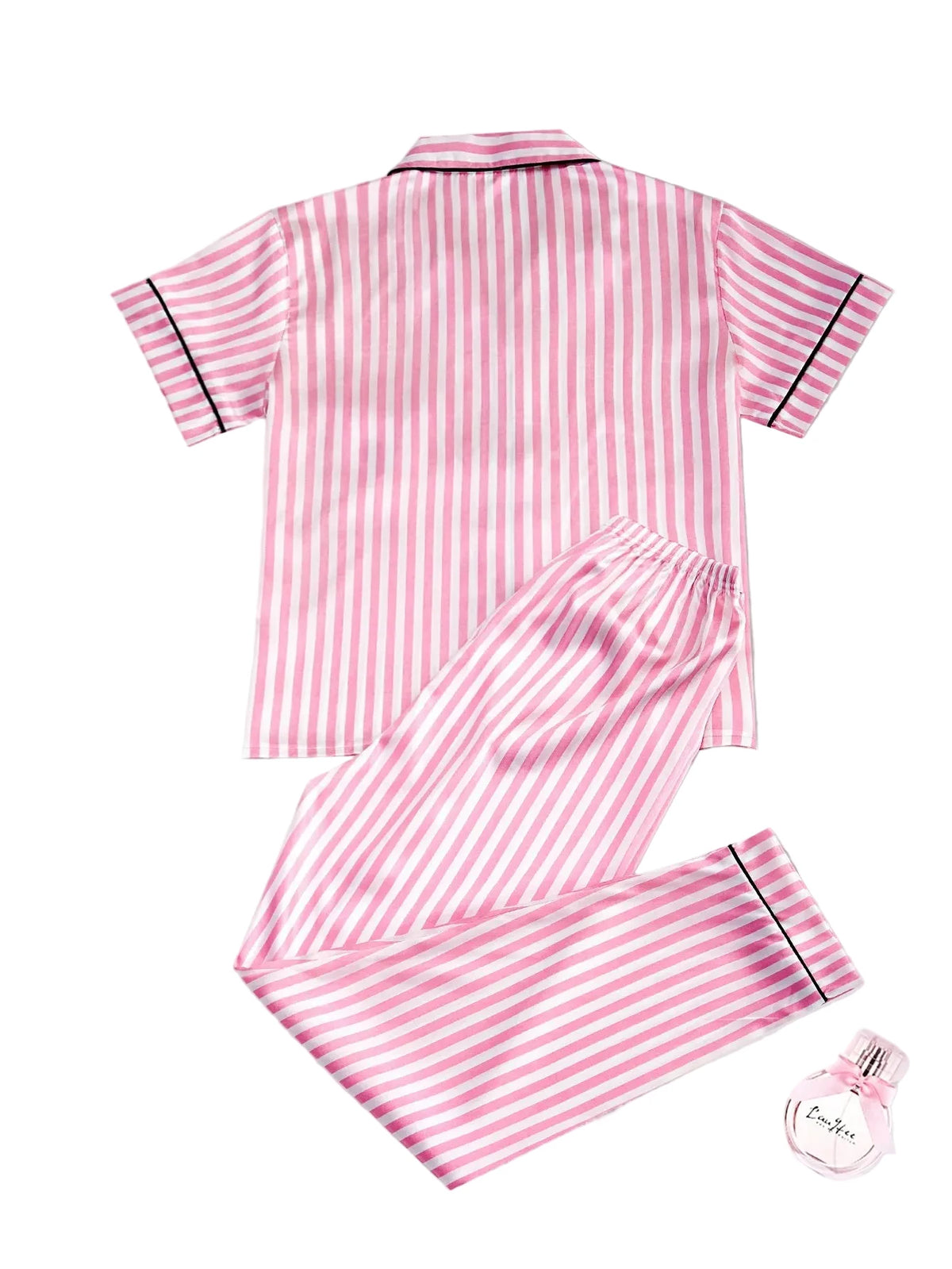 Classic Striped Satin Sleepwear