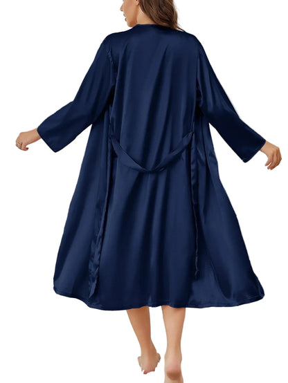 Women's Soft Satin Robe