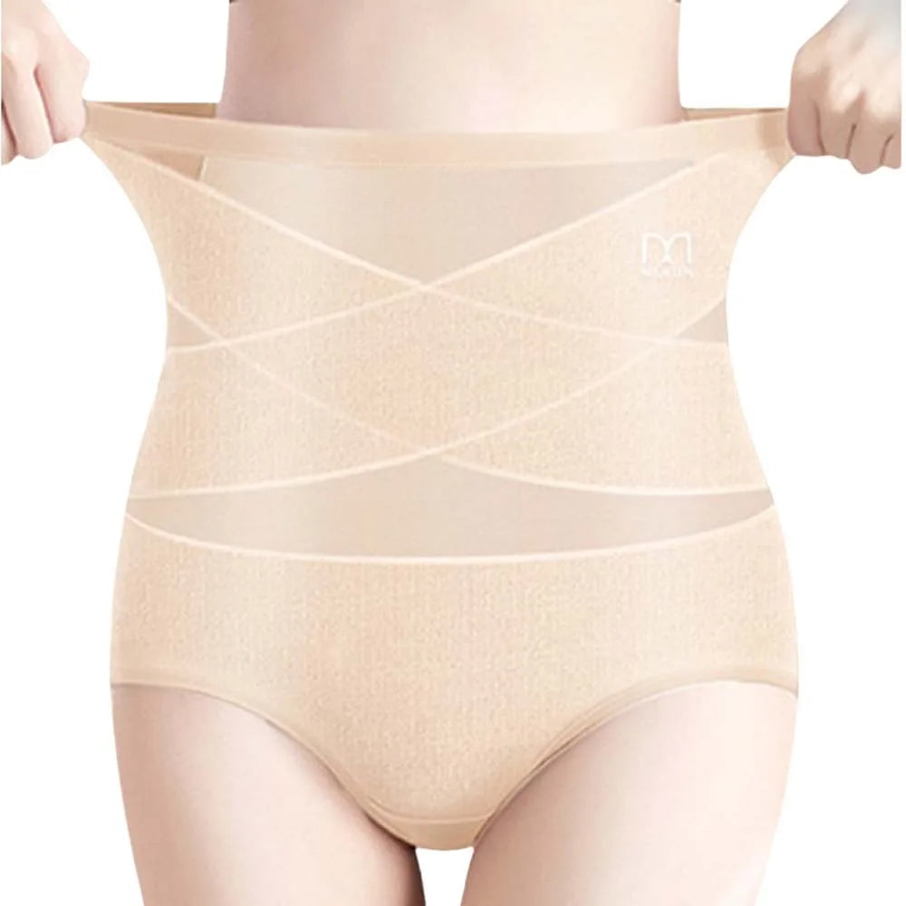 High Waist Cotton Tummy Control Panties