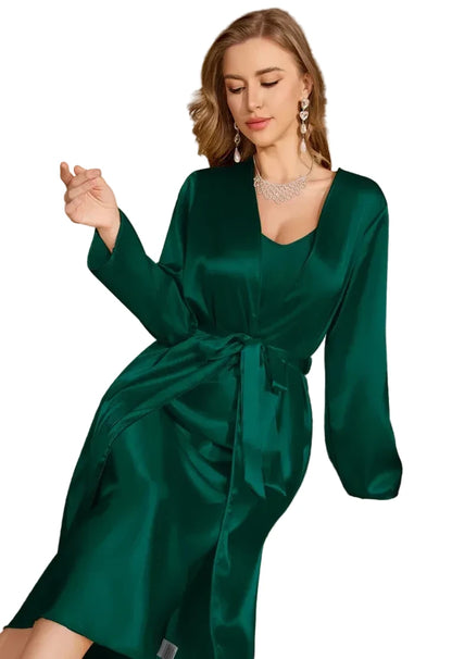 Women's Soft Satin Robe