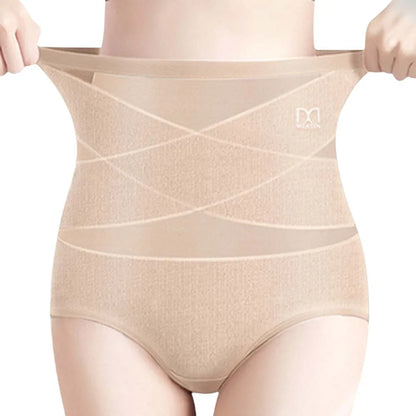 High Waist Cotton Tummy Control Panties