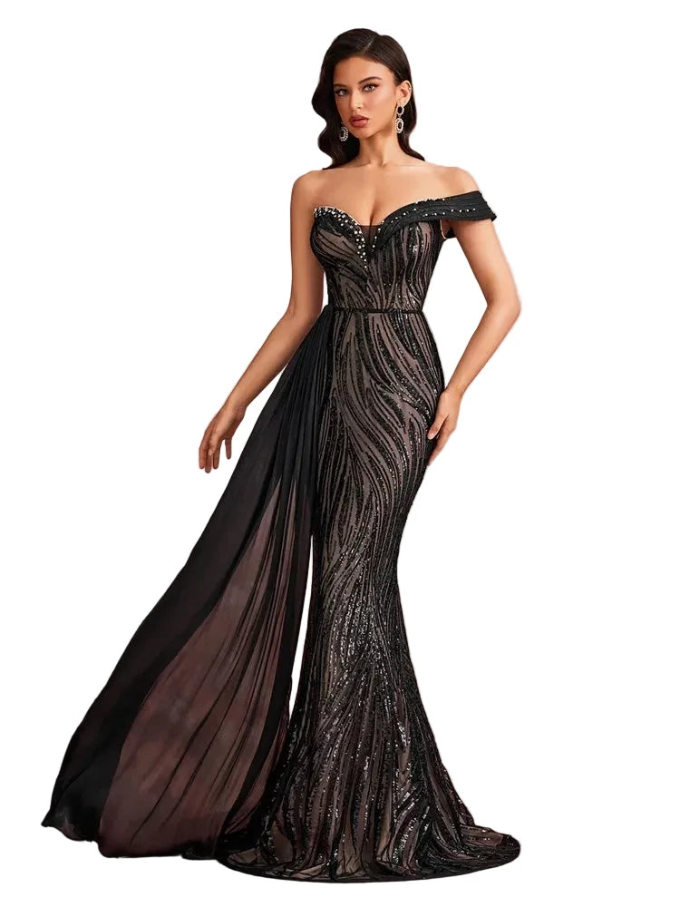 Luxury Sequin Evening Mermaid Dress
