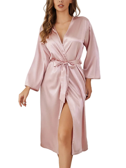 Women's Soft Satin Robe