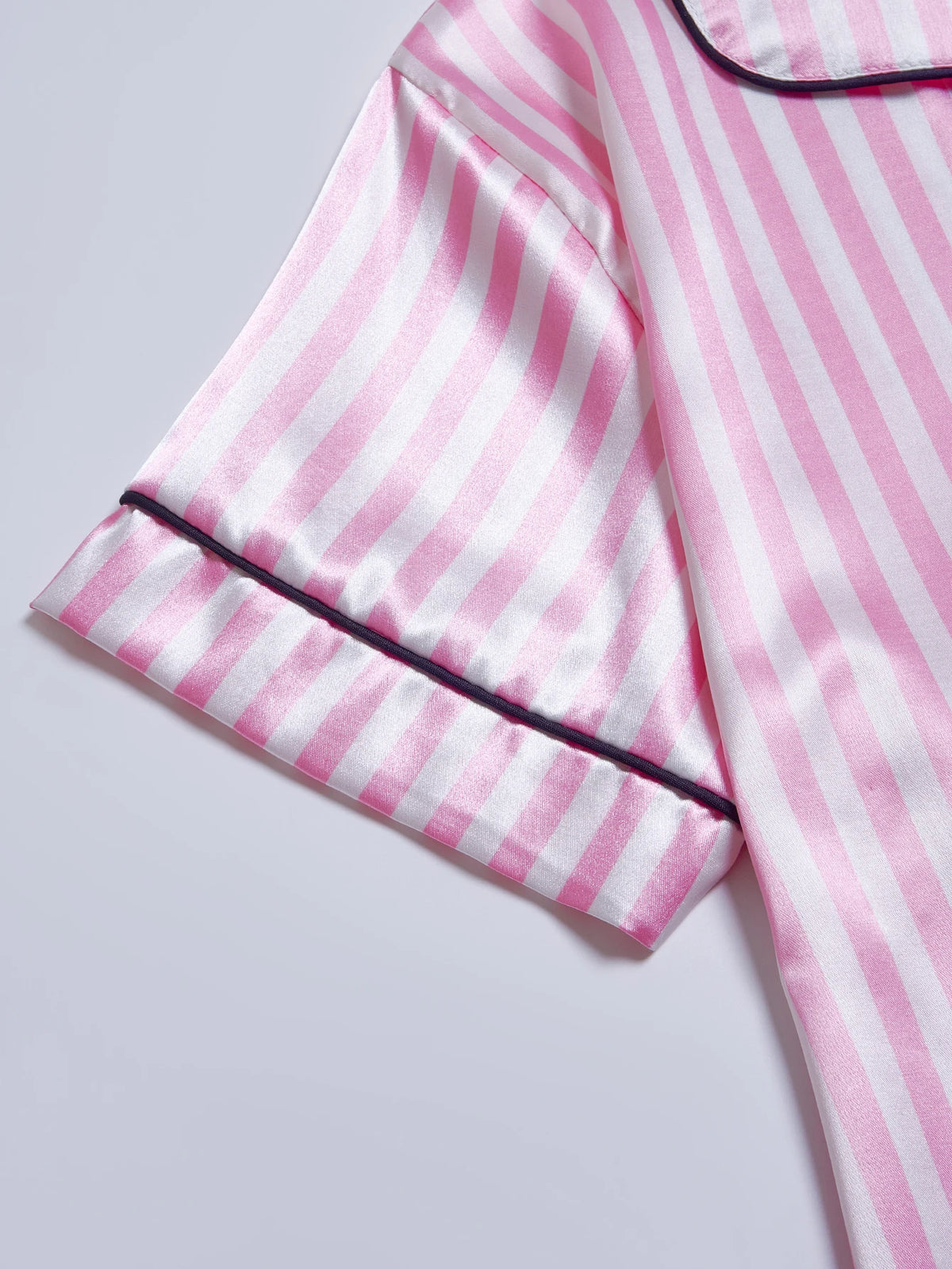 Striped Satin Pajama Set