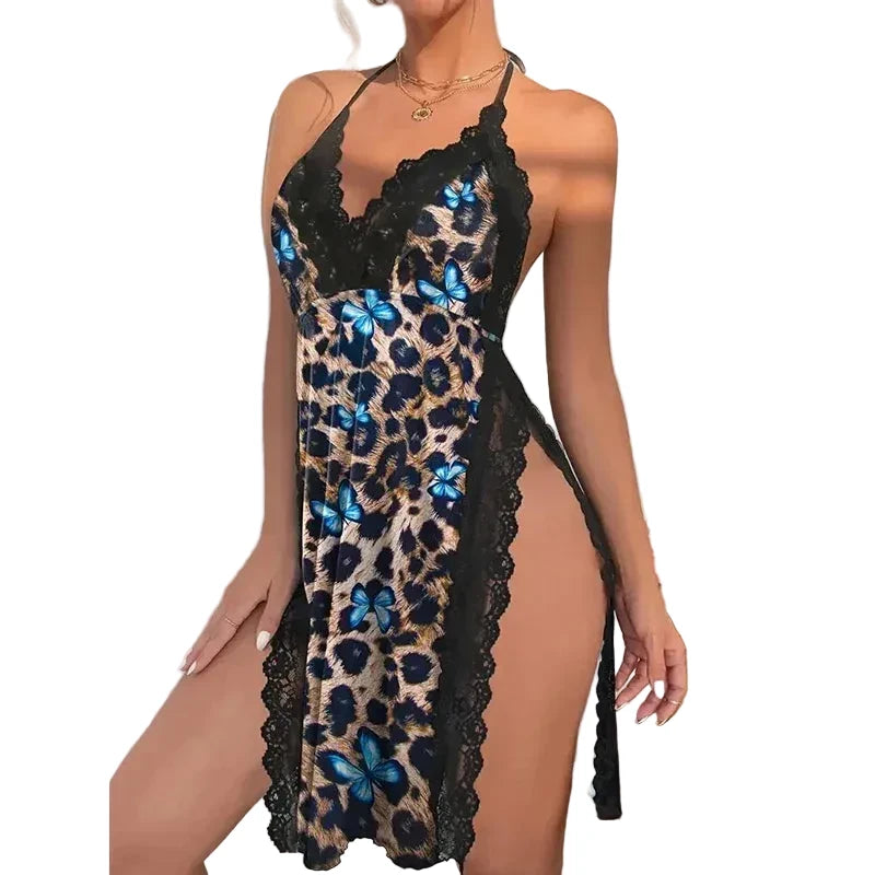 Sexy Slit Loose Nightgown