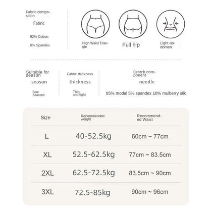 High Waist Cotton Tummy Control Panties