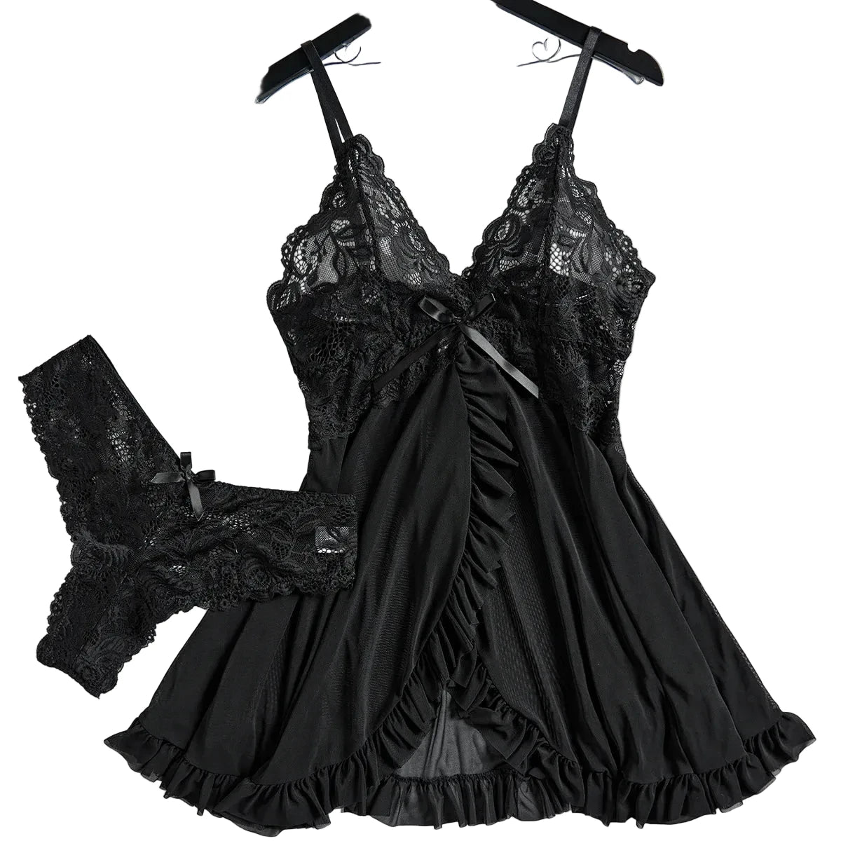Sexy Lace Sleepwear Dress Set