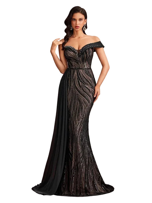Luxury Sequin Evening Mermaid Dress