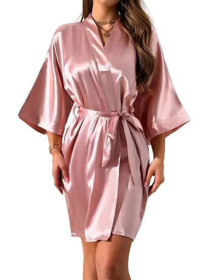 Women's 3-Piece Satin Pajama Set