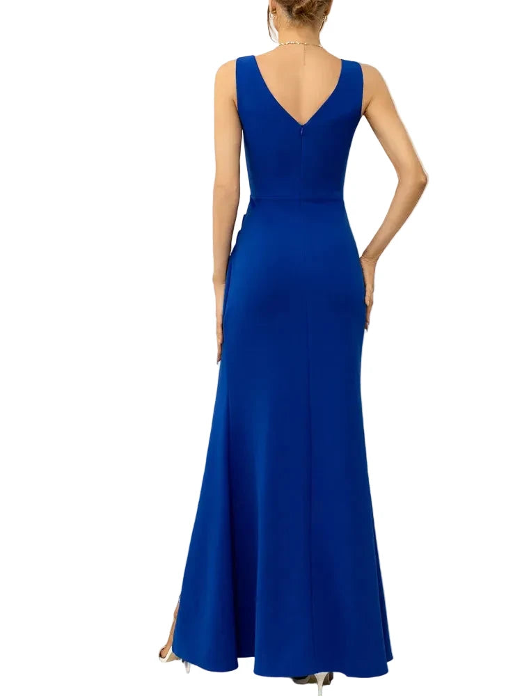 Sleeveless Split Formal Evening Gown
