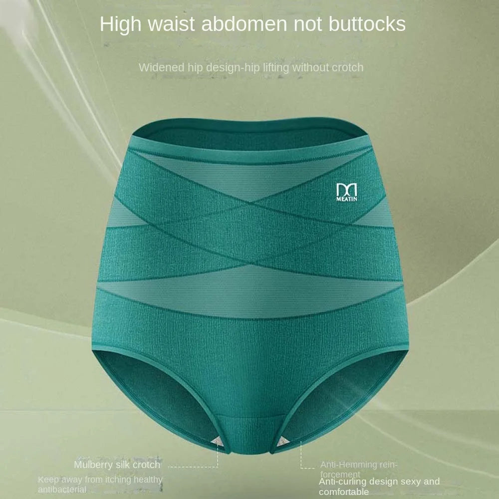 High Waist Cotton Tummy Control Panties