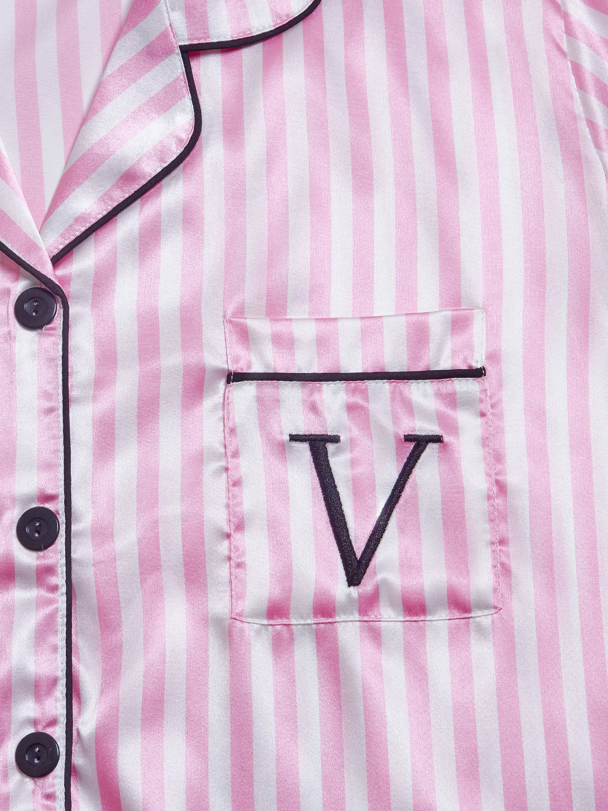 Striped Satin Pajama Set